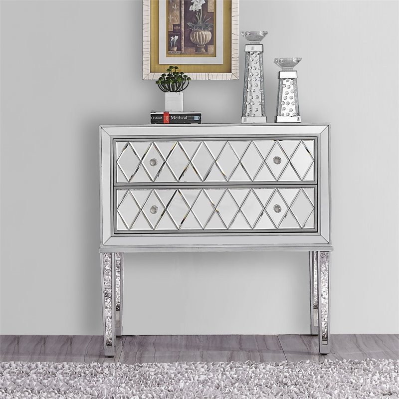 Elegant Decor Reflexion 2 Drawer 34