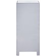 Elegant Decor Reflexion 7 Drawer Petite Mirrored Lingerie Chest in Silver
