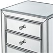 Elegant Decor Reflexion 7 Drawer Petite Mirrored Lingerie Chest in Silver
