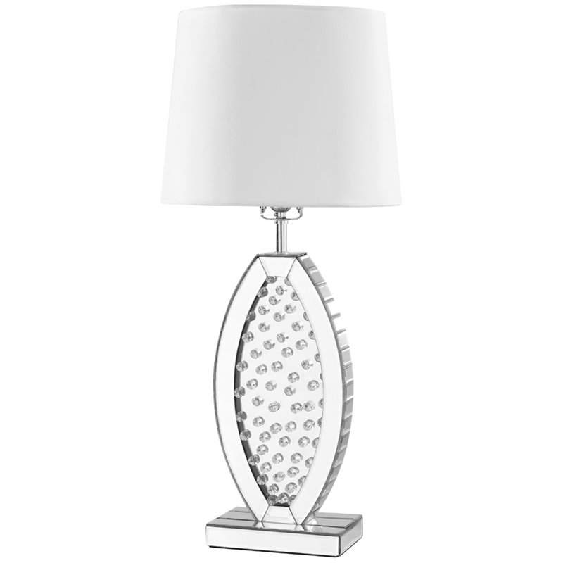 silver sparkly lamp