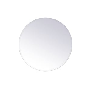 Elegant Decor Modern 32&quot Round Contemporary Frameless Clear Mirror