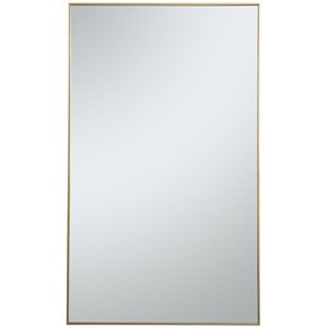 Elegant Decor Eternity 60&quot x 36&quot Contemporary Metal Frame Mirror in Brass