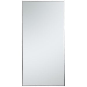 Elegant Decor Eternity 72&quot x 36&quot Contemporary Metal Frame Mirror in Silver