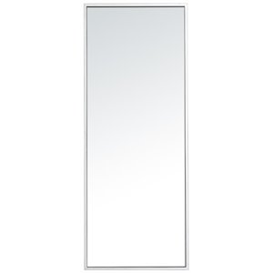 Elegant Decor Eternity 36&quot x 14&quot Contemporary Metal Frame Mirror in Silver