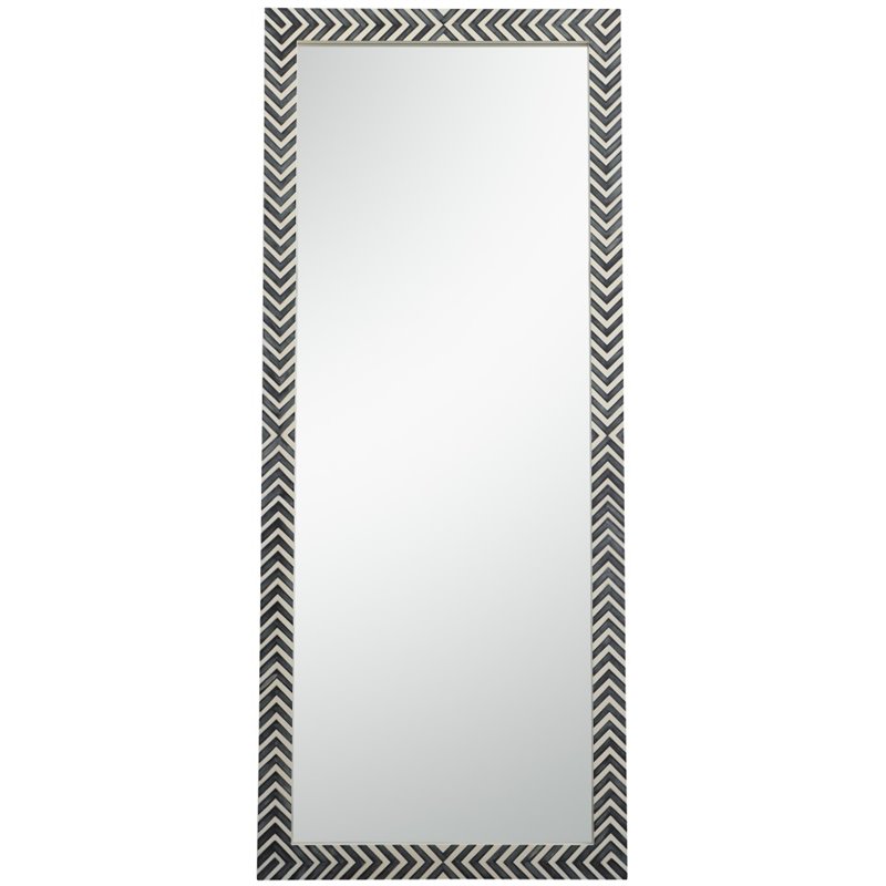 MY-FURNITURE White Bevelled Glass Triple Folding Mirror COLLETA