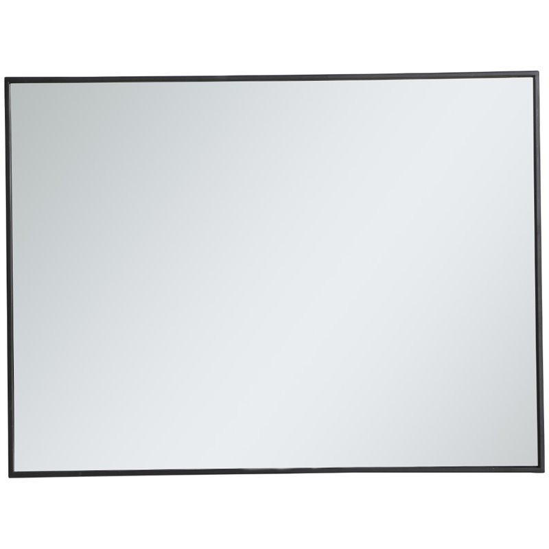 Elegant Decor Eternity 40" x 30" Contemporary Metal Frame Mirror in