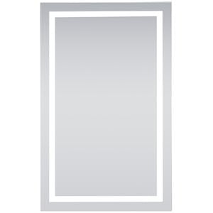 Elegant Decor Nova 48&quot x 32&quot Hardwired LED Bathroom Mirror in Silver