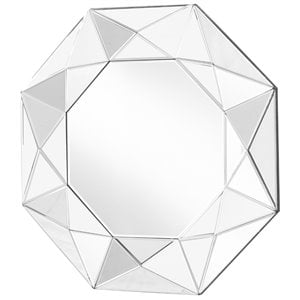 elegant decor sparkle hexagonal contemporary beveled decorative clear mirror