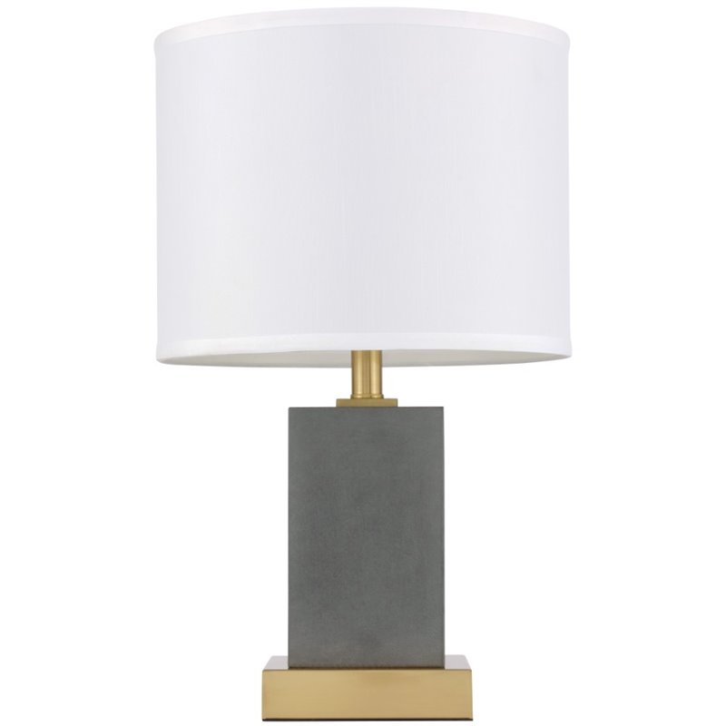grey metal table lamp