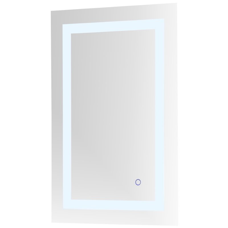 elegant decor helios 30&quot x 20&quot hardwired led bathroom mirror with touch sensor