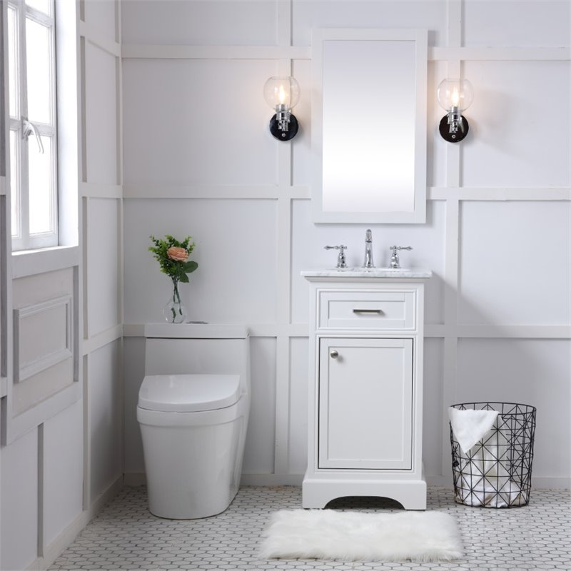 21.6 white Bathroom vanity, Combo Cabinet, Bathroom – Home Elegance USA