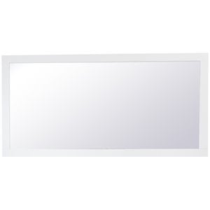 Elegant Decor Aqua 36&quot x 72&quot Wood Frame Bathroom Mirror in White
