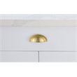 Elegant Decor Claude Zinc Alloy Cup Bar Pull Multipack in Gold (Set of 10)