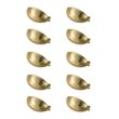 Elegant Decor Claude Zinc Alloy Cup Bar Pull Multipack in Gold (Set of 10)