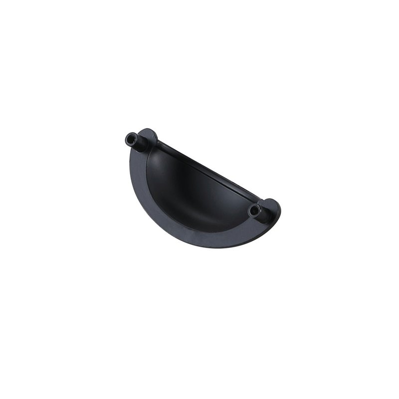 Elegant Decor Claude Zinc Alloy Cup Bar Pull Multipack in Black (Set of 10)