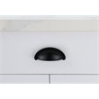 Elegant Decor Claude Zinc Alloy Cup Bar Pull Multipack in Black (Set of 10)