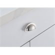 Elegant Decor Claude Zinc Alloy Cup Bar Pull Multipack in Nickel (Set of 10)