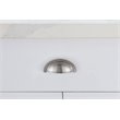 Elegant Decor Claude Zinc Alloy Cup Bar Pull Multipack in Nickel (Set of 10)