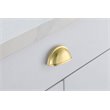 Elegant Decor Atticus Zinc Alloy Cup Bar Pull Multipack in Gold (Set of 10)