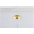 Elegant Decor Atticus Zinc Alloy Cup Bar Pull Multipack in Gold (Set of 10)