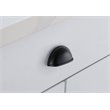 Elegant Decor Atticus Zinc Alloy Cup Bar Pull Multipack in Black (Set of 10)
