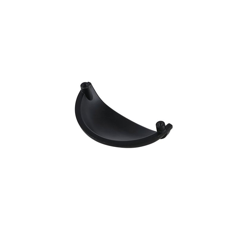 Elegant Decor Atticus Zinc Alloy Cup Bar Pull Multipack in Black (Set of 10)