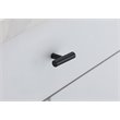 Elegant Decor Quinn Modern Zinc Alloy T Bar Pull Multipack in Black (Set of 10)