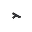Elegant Decor Quinn Modern Zinc Alloy T Bar Pull Multipack in Black (Set of 10)