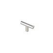 Elegant Decor Quinn Zinc Alloy T Pull Multipack in Brushed Nickel (Set of 10)