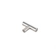 Elegant Decor Quinn Zinc Alloy T Pull Multipack in Brushed Nickel (Set of 10)