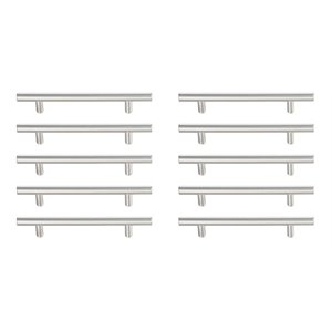 Elegant Decor Quinn 5&quot Center To Center Bar Pull Multipack in Nickel (Set of 10)