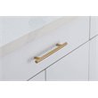 Elegant Decor Quinn Modern Zinc Alloy Bar Pull Multipack in Brass (Set of 10)