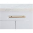 Elegant Decor Quinn Modern Zinc Alloy Bar Pull Multipack in Brass (Set of 10)