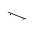 Elegant Decor Quinn Zinc Alloy Bar Pull Multipack in Black (Set of 10)
