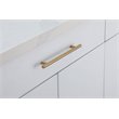 Elegant Decor Quinn Zinc Alloy Bar Pull Multipack in Brass (Set of 10)