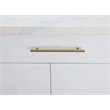 Elegant Decor Quinn Zinc Alloy Bar Pull Multipack in Brass (Set of 10)