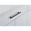 Elegant Decor Quinn Modern Zinc Alloy Bar Pull Multipack in Black (Set of 10)