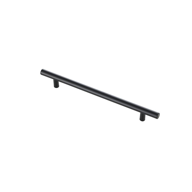 Elegant Decor Quinn Modern Zinc Alloy Bar Pull Multipack in Black (Set of 10)