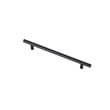 Elegant Decor Quinn Modern Zinc Alloy Bar Pull Multipack in Black (Set of 10)