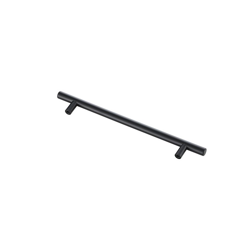 Elegant Decor Quinn Modern Zinc Alloy Bar Pull Multipack in Black (Set of 10)