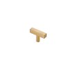 Elegant Decor Dior Modern Zinc Alloy T Bar Pull Multipack in Brass (Set of 10)