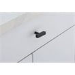 Elegant Decor Dior Modern Zinc Alloy T Bar Pull Multipack in Black (Set of 10)