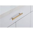 Elegant Decor Dior Modern Zinc Alloy Bar Pull Multipack in Brass (Set of 10)