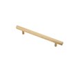 Elegant Decor Dior Modern Zinc Alloy Bar Pull Multipack in Brass (Set of 10)