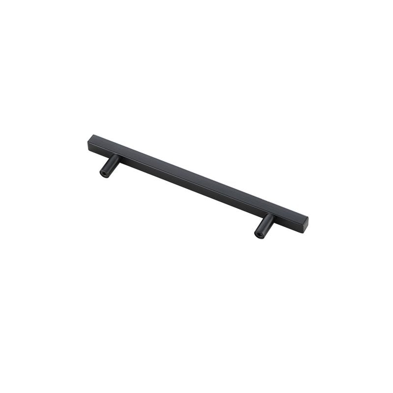 Elegant Decor Dior Zinc Alloy Bar Pull Multipack in Black (Set of 10)