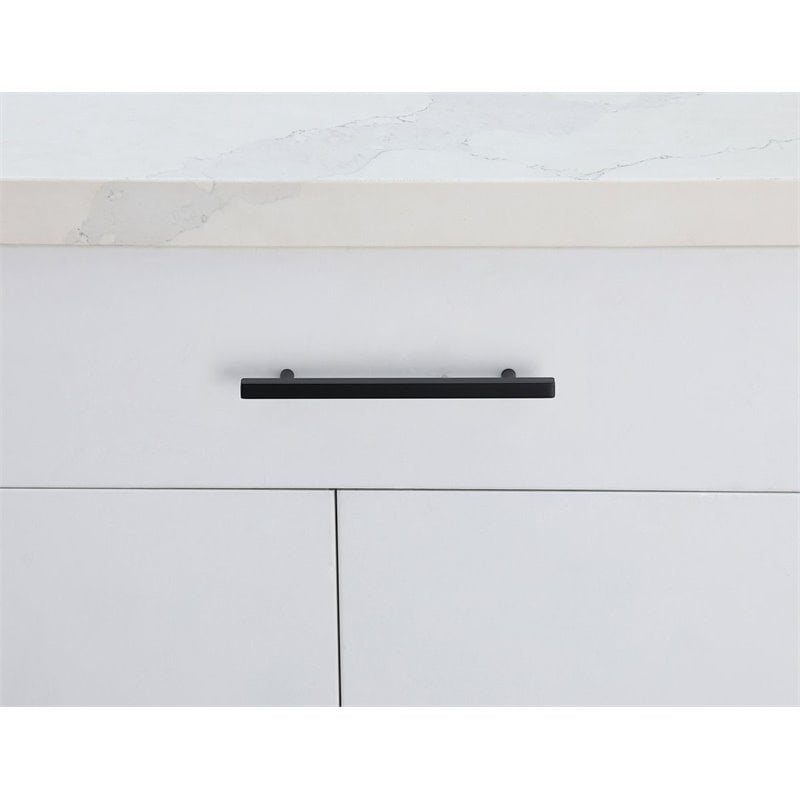 Elegant Decor Dior Zinc Alloy Bar Pull Multipack in Black (Set of 10)