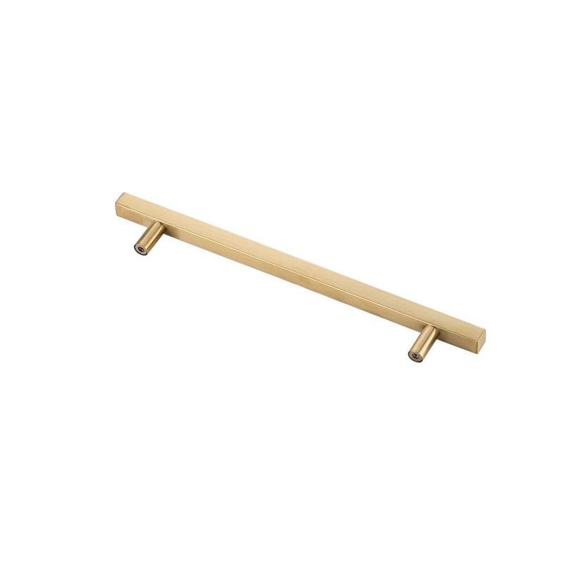 Elegant Decor Dior Zinc Alloy Bar Pull Multipack in Brass (Set of 10)