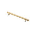 Elegant Decor Dior Zinc Alloy Bar Pull Multipack in Brass (Set of 10)