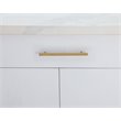 Elegant Decor Dior Zinc Alloy Bar Pull Multipack in Brass (Set of 10)