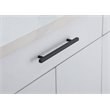 Elegant Decor Dior Modern Zinc Alloy Bar Pull Multipack in Black (Set of 10)